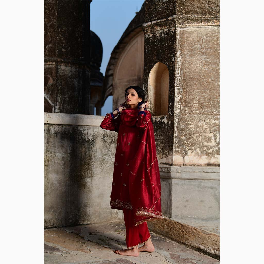 MAANAK (Set of 3-Ruby Red) - Tokree Shop Jaipur