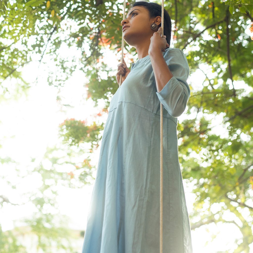 VAANI (Kurta/Dress-Sky Blue)