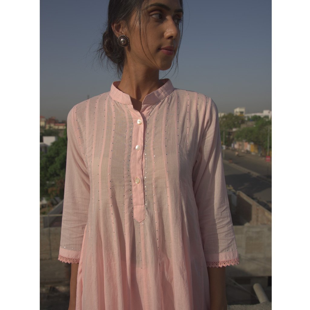 FALGUNI (Pant/Pajama-Powder Pink) - Tokree Shop Jaipur