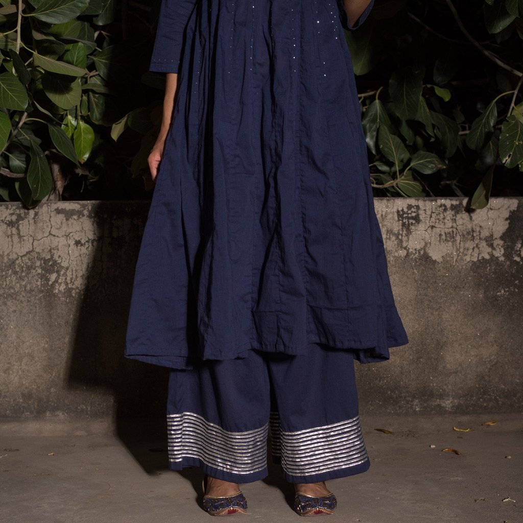 NEELA ASMAN (Pant/Pajama-Navy Blue)