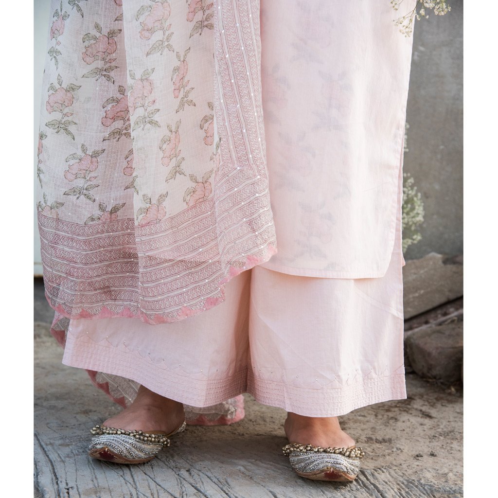 PARUL (Pant/Pajama-Powder Pink) - Tokree Shop Jaipur