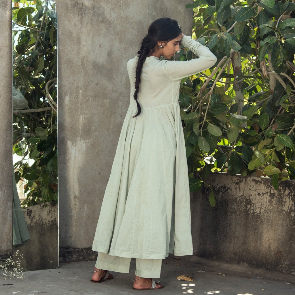 DEVAHUTI (Pant/Pajama-Sage Green) - Tokree Shop Jaipur