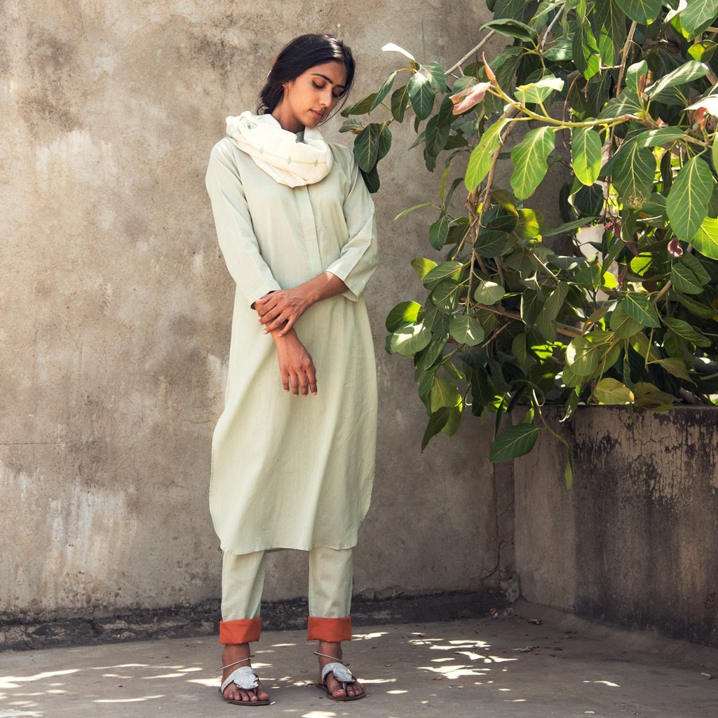 BALQUIS (Pant/Pajama-Sage Green) - Tokree Shop Jaipur