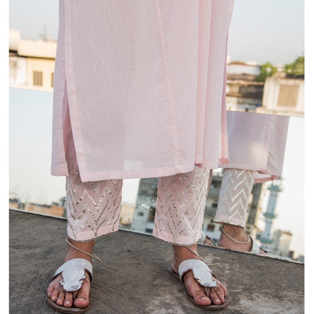 IDDAT (Kurta-Powder Pink)