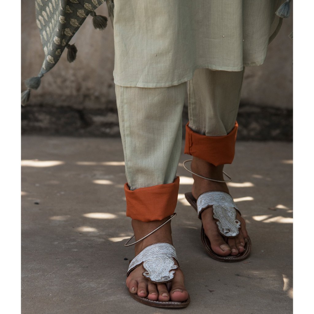 BALQUIS (Pant/Pajama-Sage Green) - Tokree Shop Jaipur