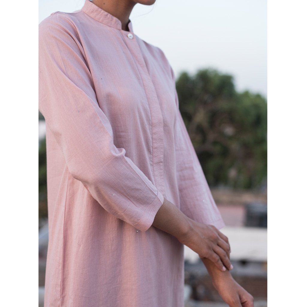 JAVED GULABI (Kurta/Dress-Old Rose) - Tokree Shop Jaipur