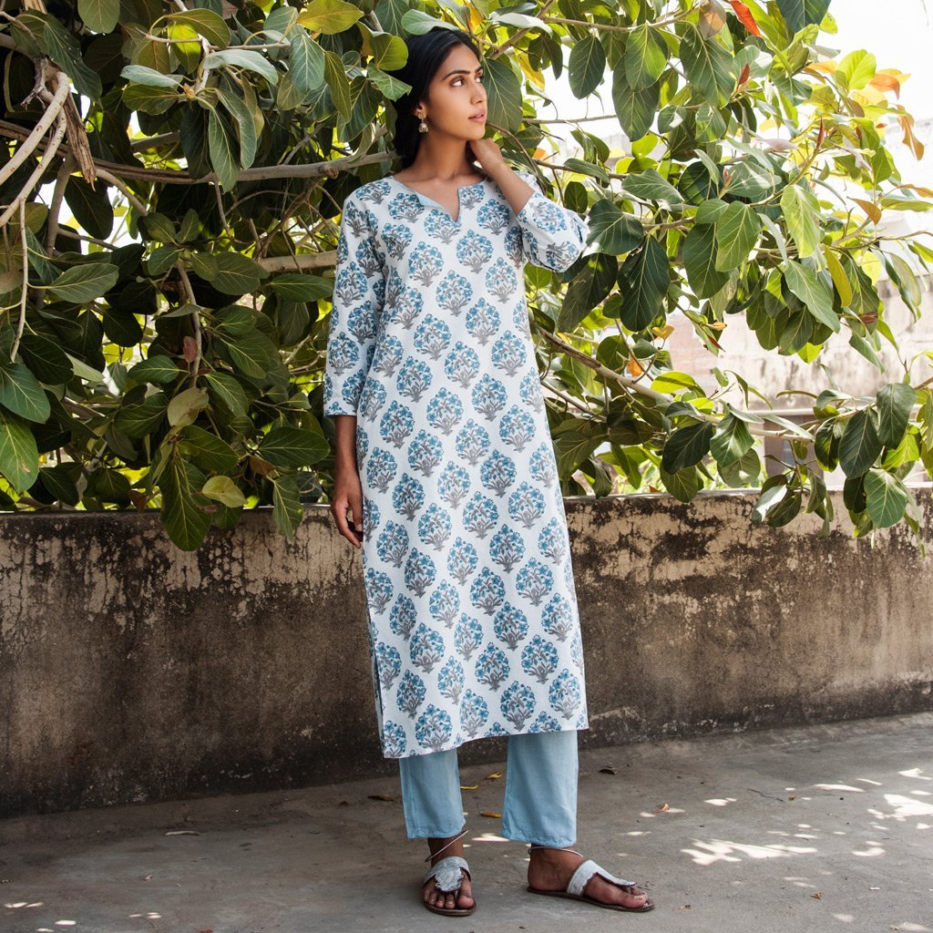 YAAMINI (Kurta/Dress-Sky Blue)