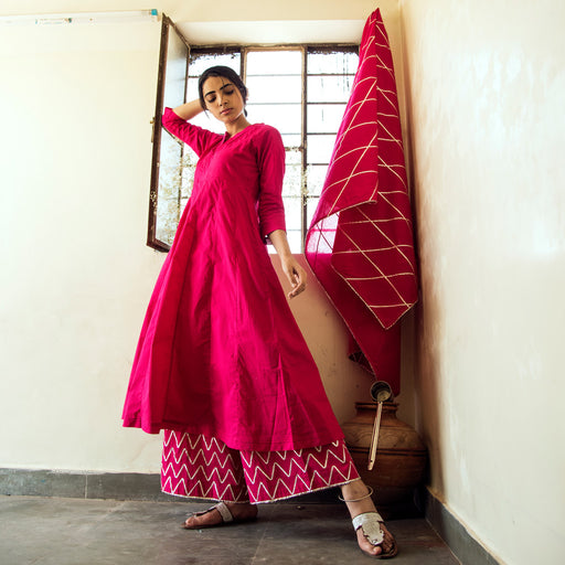 URVI (Kurta/Dress-Rani Pink)