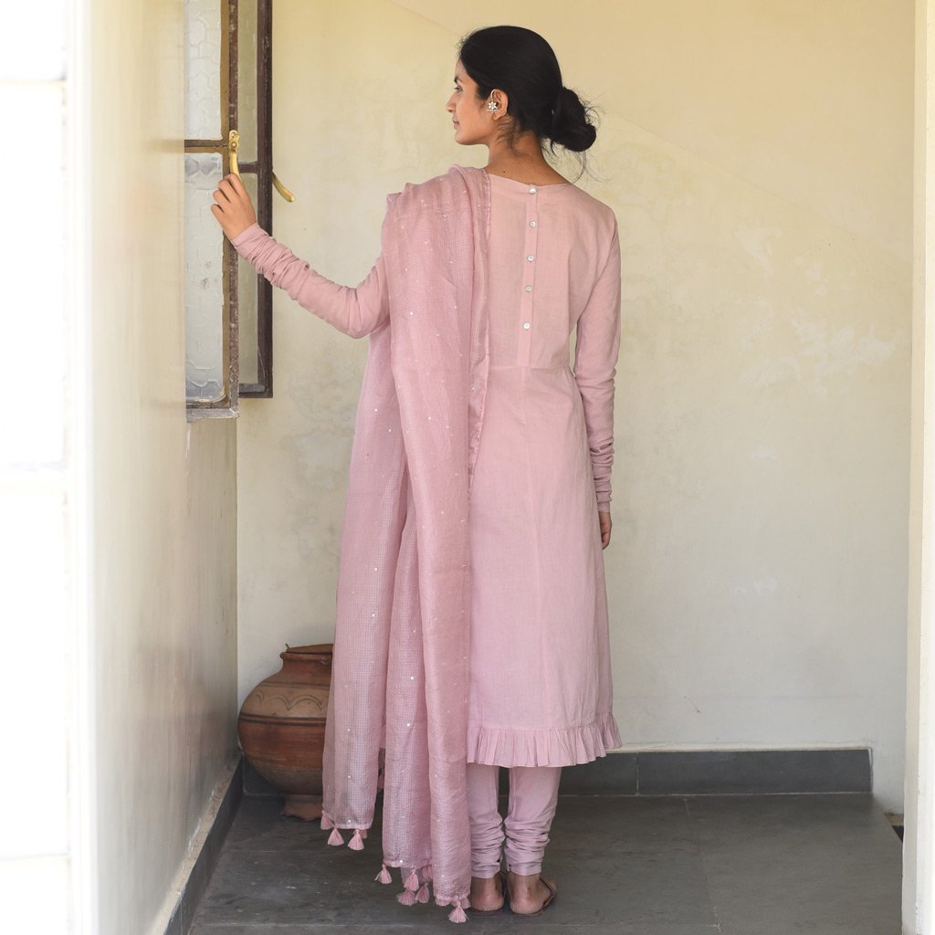 KALYAANI (Kurta/dress-Old Rose) - Tokree Shop Jaipur