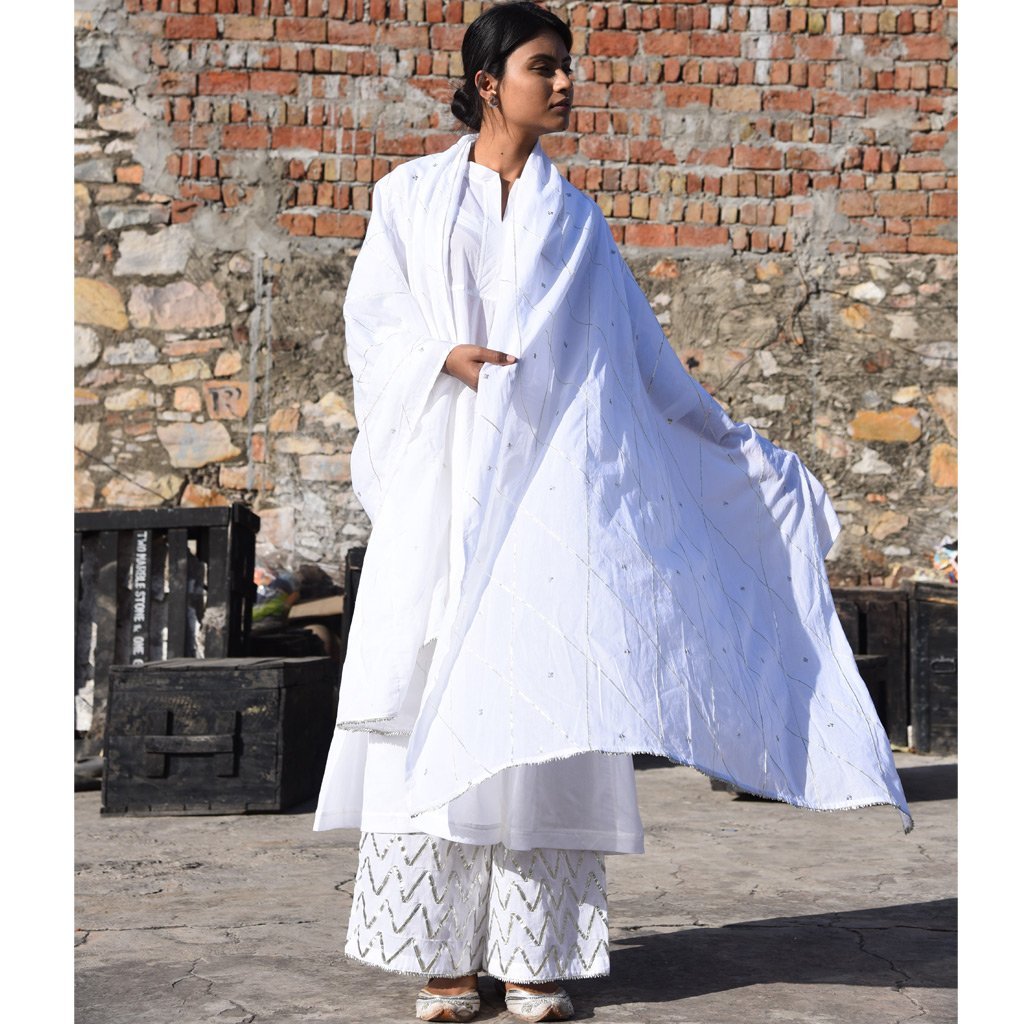 MOGRA (Dupatta-White)