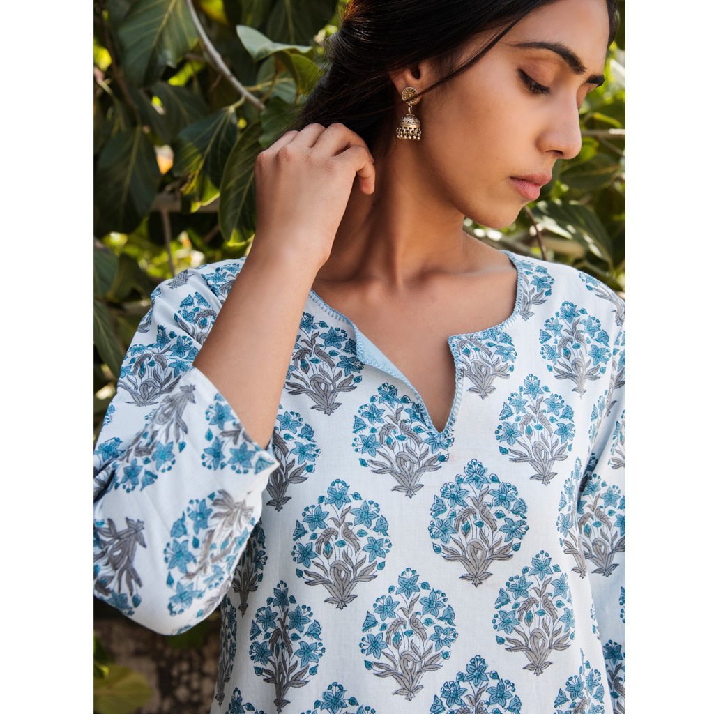 YAAMINI (Kurta/Dress-Sky Blue)