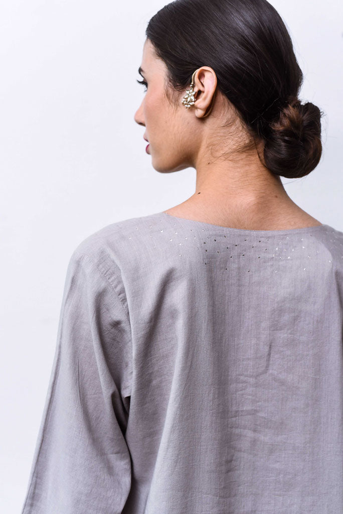 SADIKA (REVERSIBLE -SET OF 3-SEA FOAM+MUSHROOM)