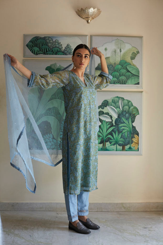 JODHPUR BLUE SITARA DUPATTA