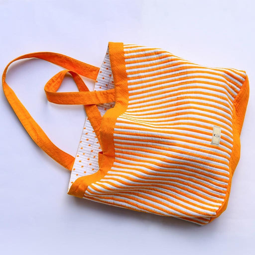 MANGUE PINSTRIPE BEACH BAG - Tokree Shop Jaipur