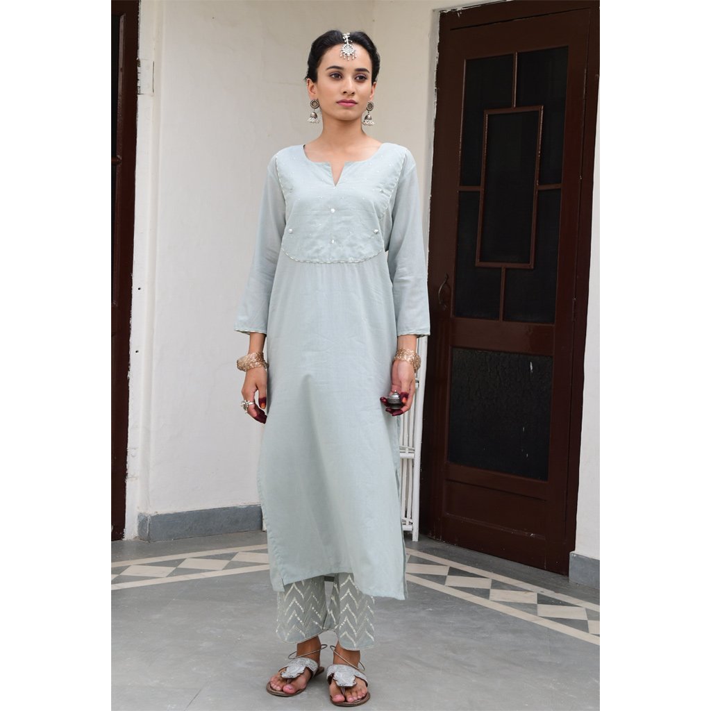 KANAER (Set of 3-Sea Foam) - Tokree Shop Jaipur