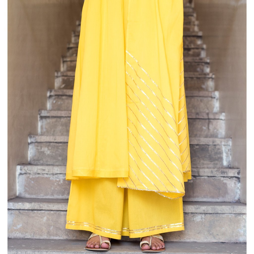 BHANU (Pant/Pajama-Yellow) - Tokree Shop Jaipur