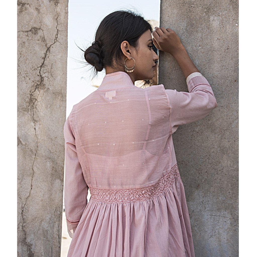 CHAAYA (Dress/Kurta-Old Rose) - Tokree Shop Jaipur