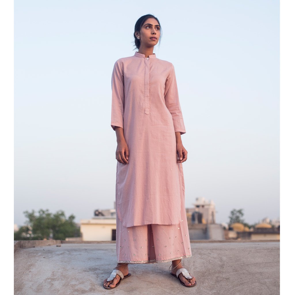 JAAGRUTI (Pant/Pajama-Old Rose) - Tokree Shop Jaipur