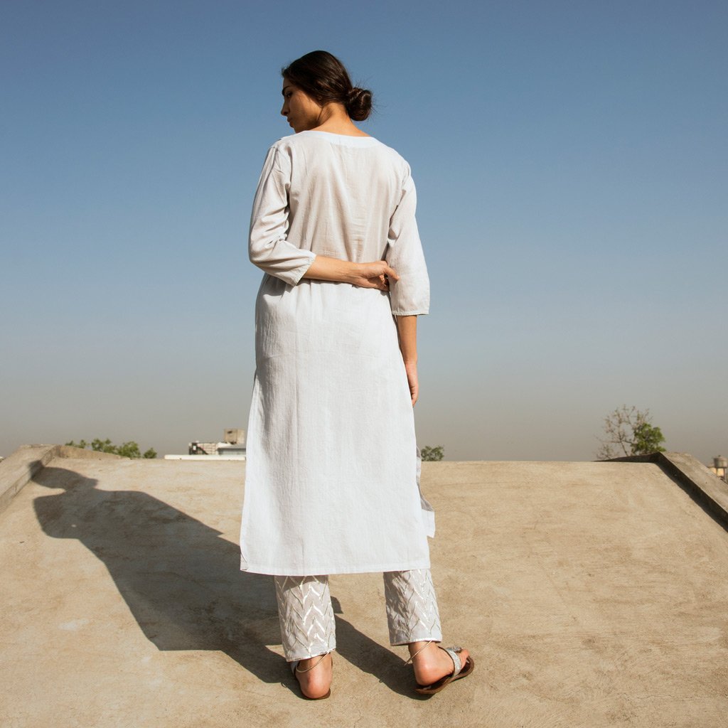 KABOOTAR (Kurta-Grey) - Tokree Shop Jaipur