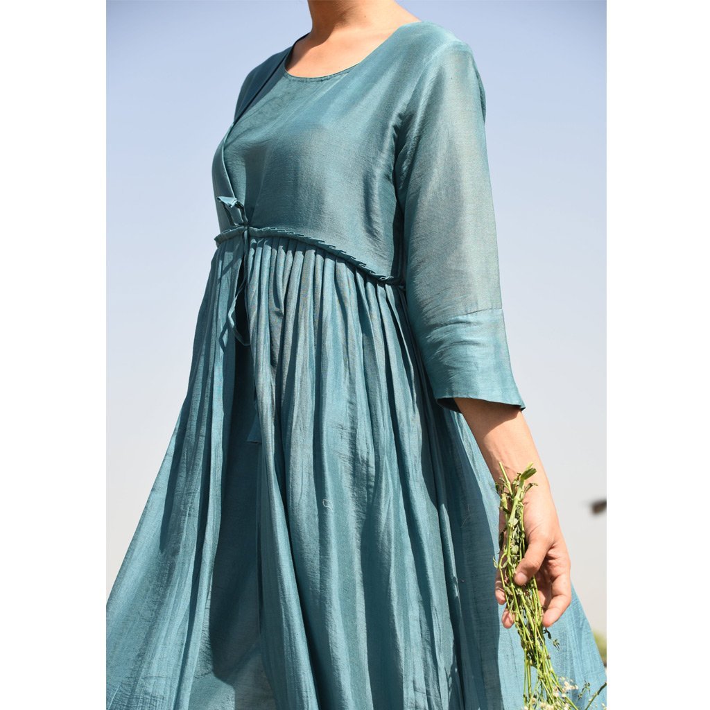 IMARTI (Dress/Kurta-Teal) - Tokree Shop Jaipur