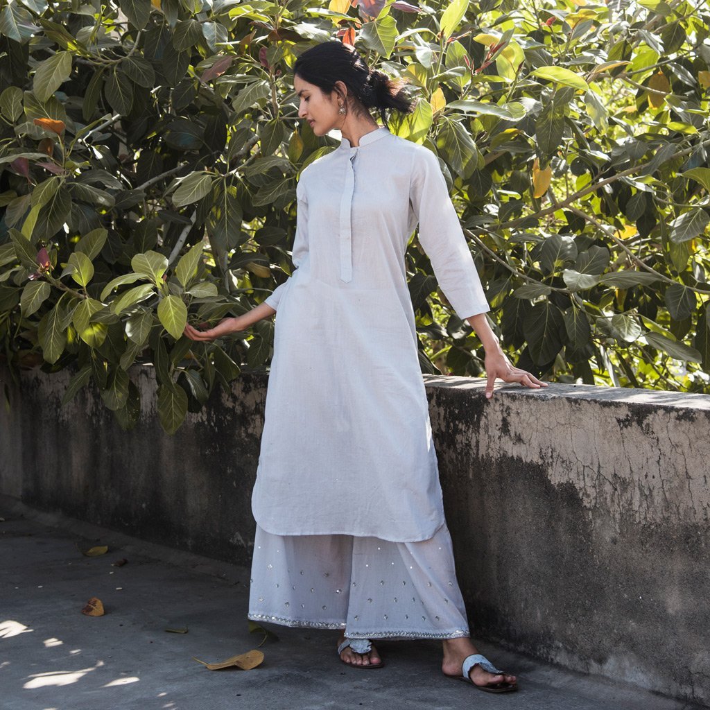 JUHI (Pant/Pajama-Grey) - Tokree Shop Jaipur