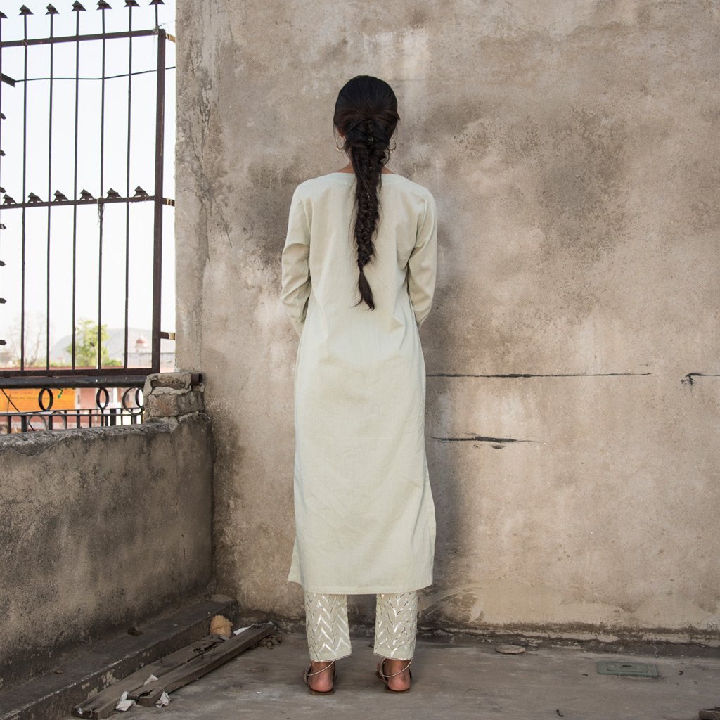 DARSHANA (Kurta-Sage Green) - Tokree Shop Jaipur