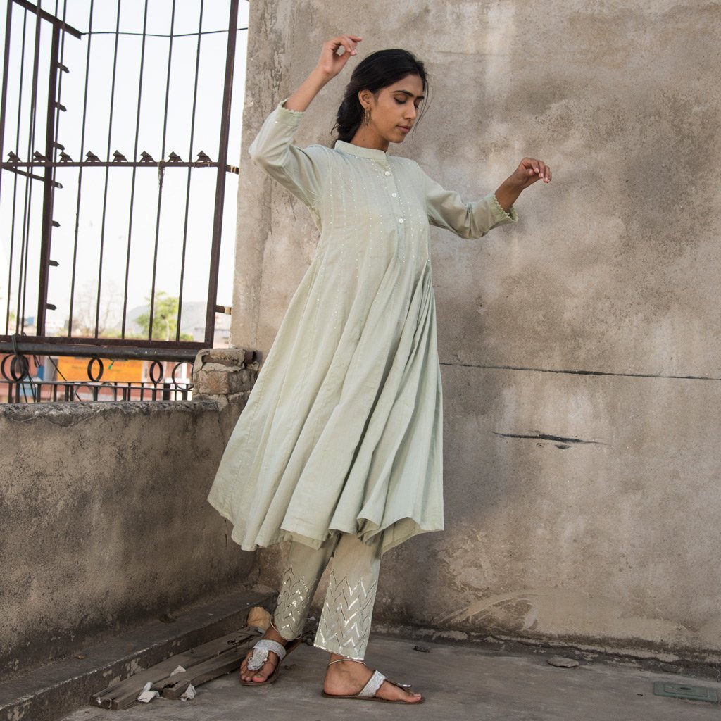 VIDYA (Kurta/Dress-Sage Green)