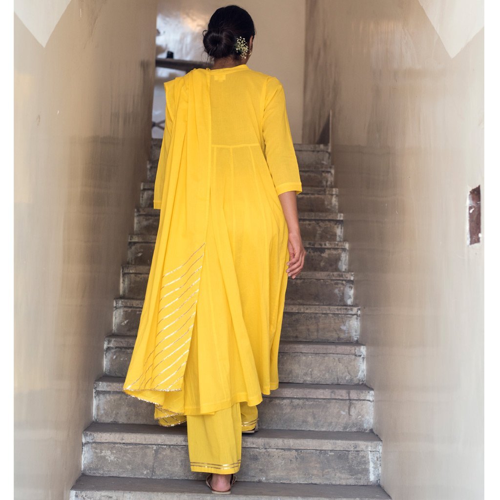 CHIDIYA (Dupatta-Yellow) - Tokree Shop Jaipur