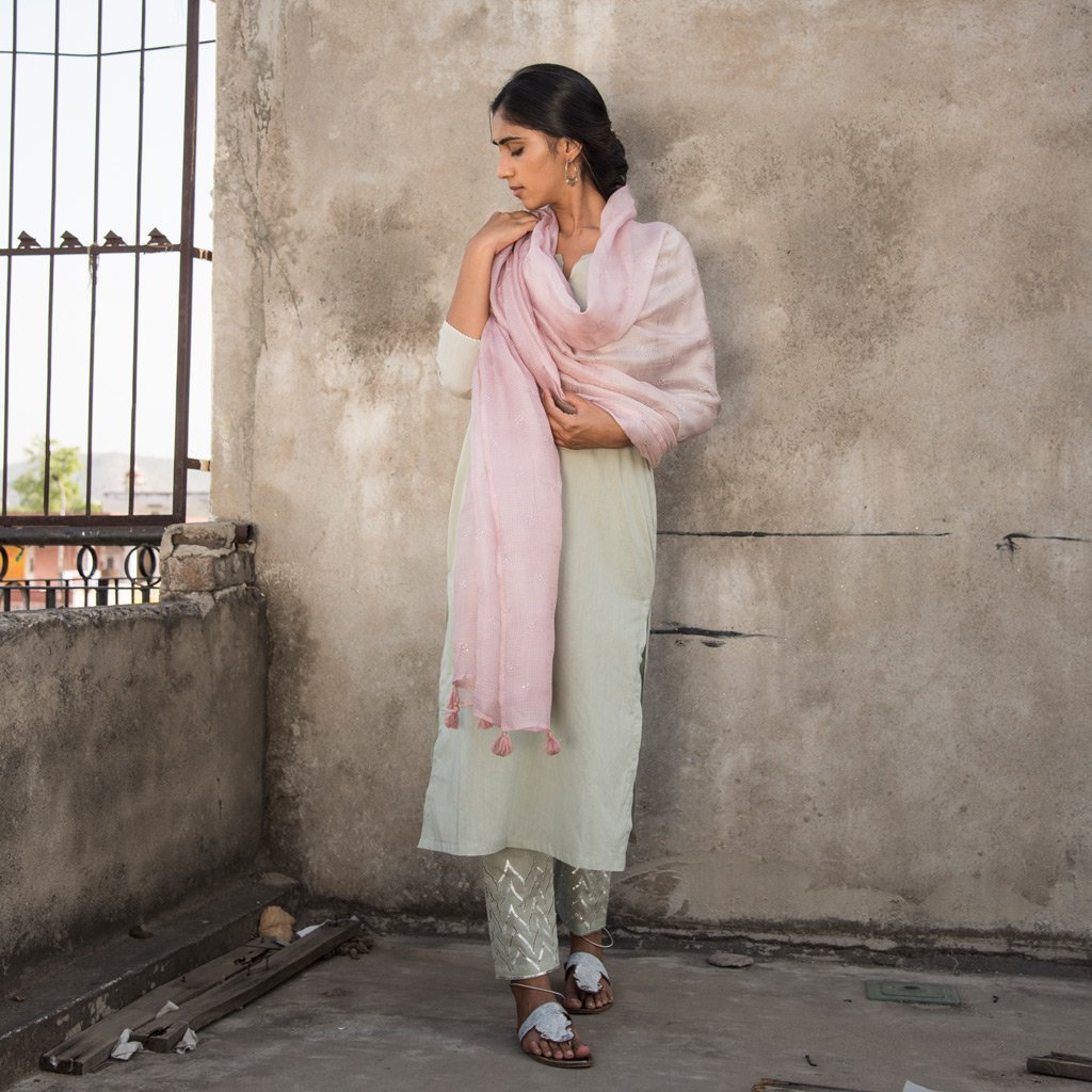 DARSHANA (Kurta-Sage Green) - Tokree Shop Jaipur