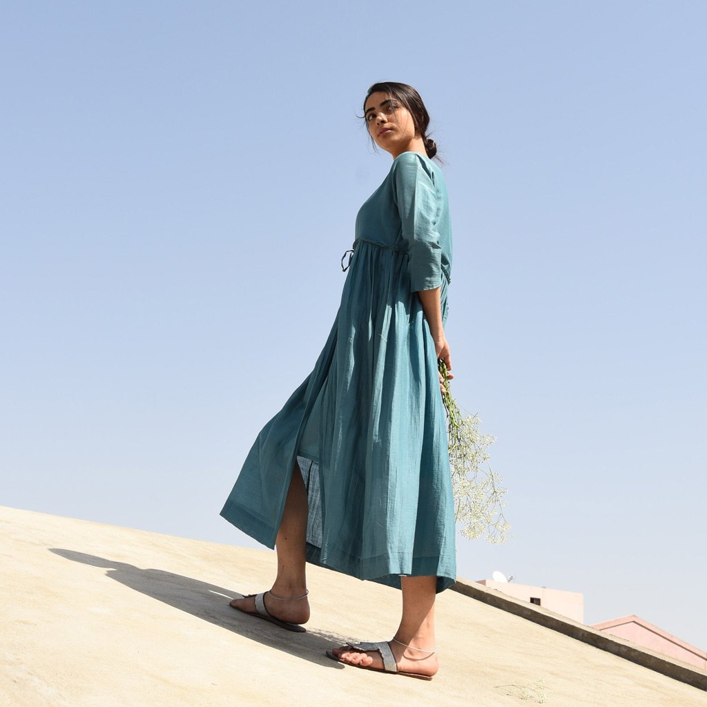 IMARTI (Dress/Kurta-Teal) - Tokree Shop Jaipur