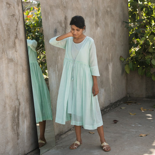 SAMUNDRA (Dress/Kurta-Sea Green) - Tokree Shop Jaipur