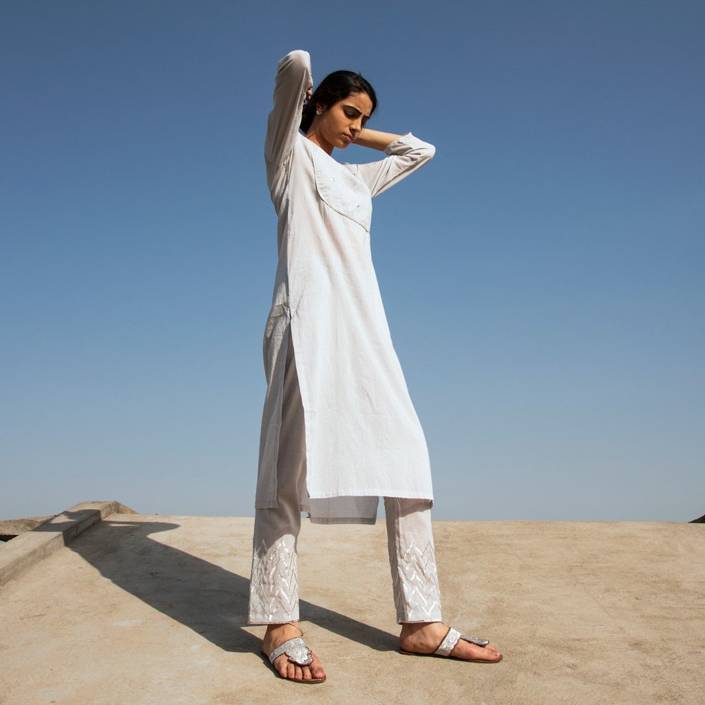 KABOOTAR (Kurta-Grey) - Tokree Shop Jaipur