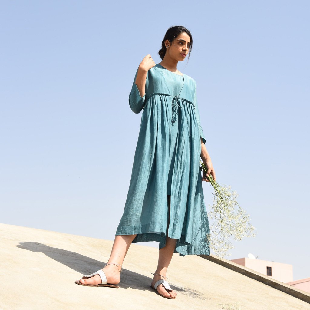 IMARTI (Dress/Kurta-Teal) - Tokree Shop Jaipur