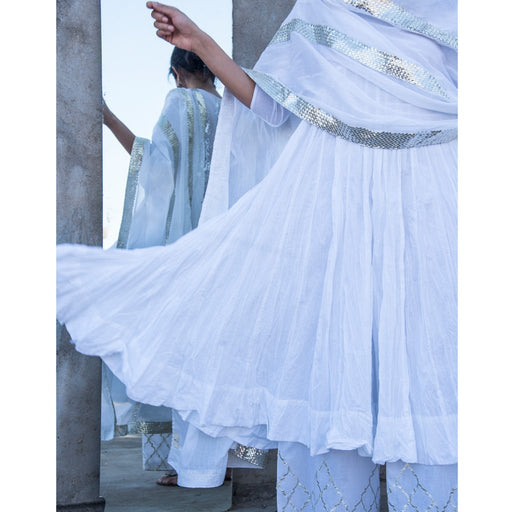 DEEPALI (Dupatta-White) - Tokree Shop Jaipur