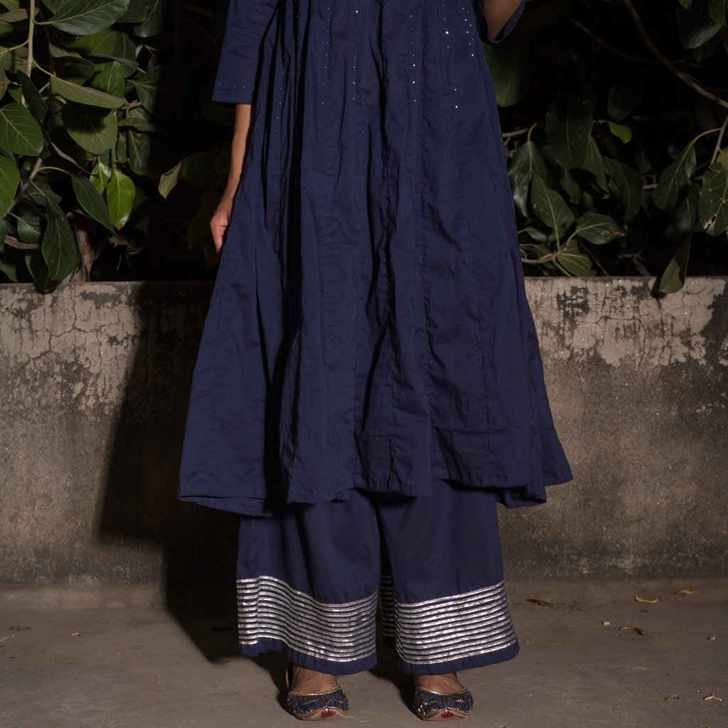 CHAITALI (Kurta/Dress-Navy Blue) - Tokree Shop Jaipur