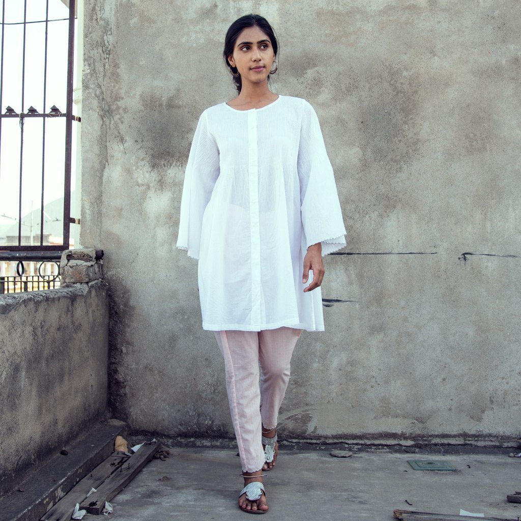 CARMA (Kurta/Dress-White) - Tokree Shop Jaipur