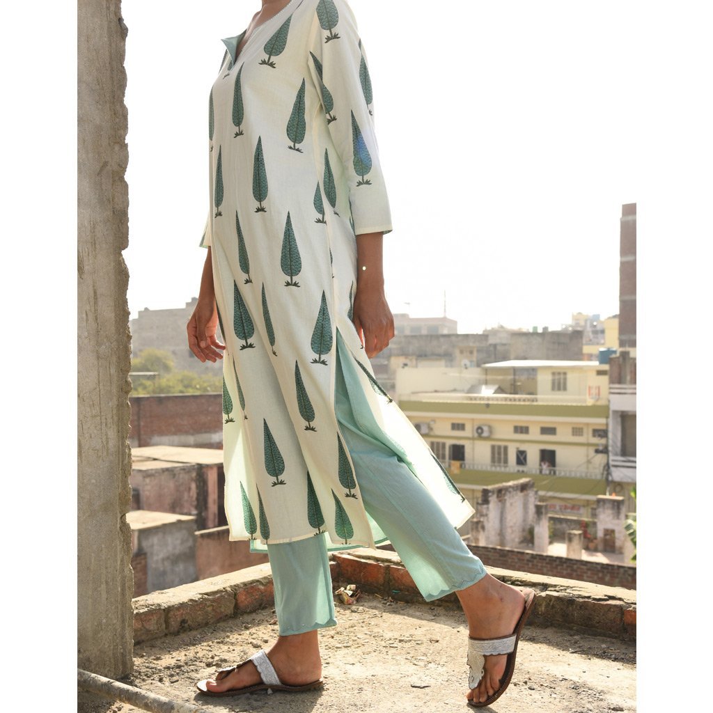 ASHA (Pant/Pajama-Aqua) - Tokree Shop Jaipur