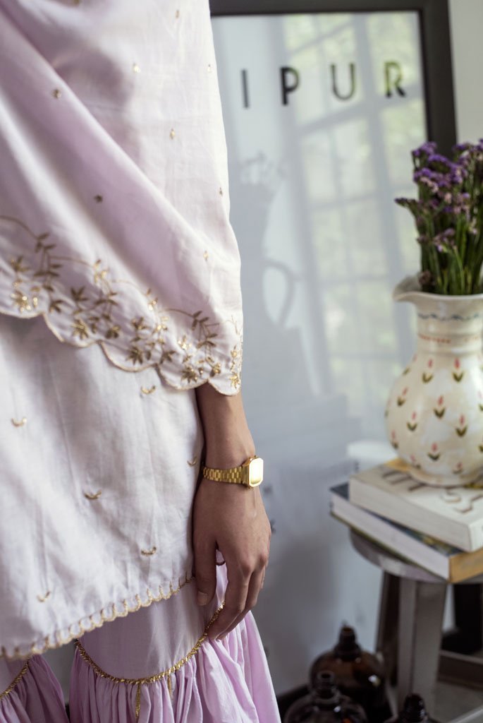 LORRAINE (Lavender Dupatta) - Tokree Shop Jaipur