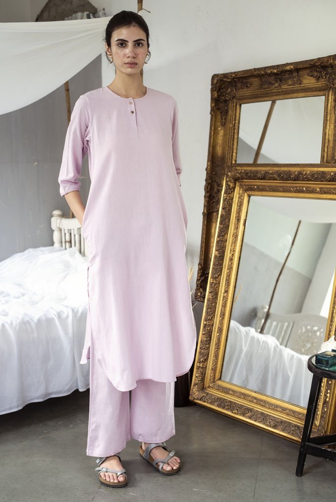 LAVENDER SAADA (Co-ord set of 2) - Tokree Shop Jaipur