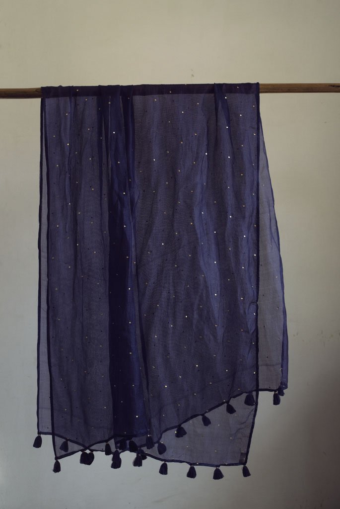 INDIGO DUPATTA - Tokree Shop Jaipur